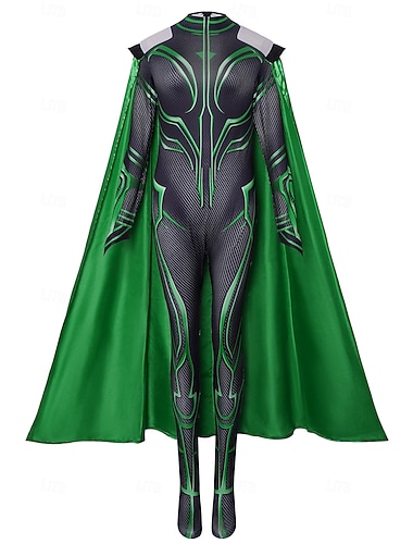  Thor: Viimeinen taistelu hela Zentai sopii Viitta Asu Elokuva Cosplay-asu for Naisten Aikuiset Halloween Naamiaiset Suoritus Halloween