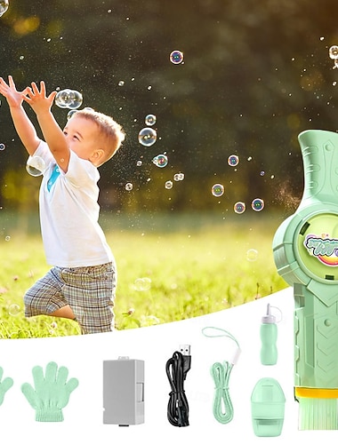  boblepenner - elastisk smogboblemaskin, automatisk søt blåsemaskinprodusent for barn voksne gutter jenter utendørs fester morsom aktivitet