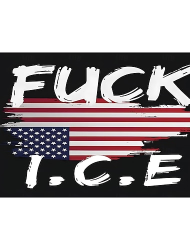  „Fuck Ice“-Wandteppich mit Flagge, kein Mensch ist illegal, Abschaffung der ICE-Kundgebung, 90 x 150 cm, Polyester-Wandbehang für Schlafzimmer, Studentenwohnheim, Outdoor-Dekoration für Proteste