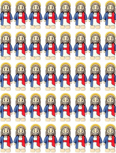  50 kleine Jesusfiguren, Mini-Jesusfiguren in Großpackung zum Befüllen von Ostereiern, Baby-Jesus-Figur, Mini-Miniaturfiguren, Oster-Jesus zum Verstecken und Suchen, religiöse Gastgeschenke