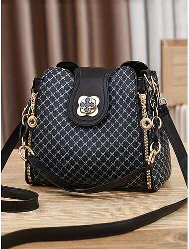  Sac bandoulière femme en cuir PU, multicolore, design polyvalent offrant plusieurs styles de porté, élégant et spacieux pour un usage quotidien