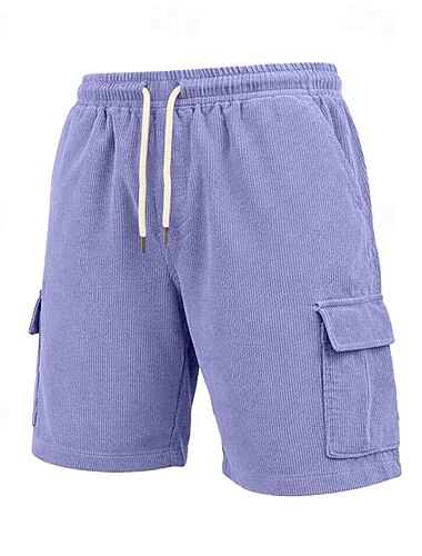  رجالي شورتات شورت كاجوال سروال قصير شورتات مزخرفة جيب مرونة الخصر سهل لون صلب راحة متنفس فوق الركبة فضفاض الأماكن المفتوحة شاطئ العطلة موضة أزرق أسود مرن نسبياً