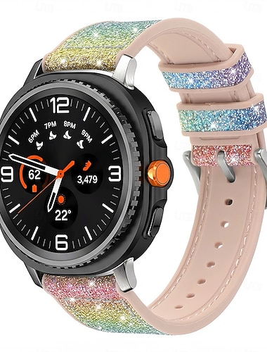 Klokkerem til Samsung Galaxy Klokke 8 40/44 mm Watch 8 Classic 46mm Silikon Erstatning Stropp Justerbar Moderne spenne Armbånd