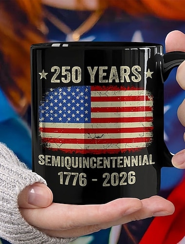  Verenigde Staten 250e Verjaardag Mok Patriottisch Geschenk Semiquincentennial Keramische Koffiemok 1776-2026 Onafhankelijkheidsdag 4 juli Geschenk voor Mannen Vrouwen Magnetron- en