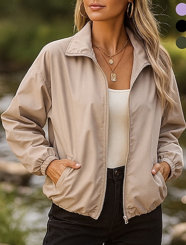  Naisten Ulkoilu takki Vaellustakki Sadetakki Ulko- Vedenkestävä Tuulenkestävä Vaellusasut Vaellusvaatteet Kevät Syksy Topit Telttailu / Retkely / Luolailu Juoksu Musta Armeijan vihreä Purppura