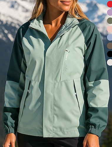  Naisten Softshell-takki Vaellustakki Hardshell takki Ulko- Vedenkestävä Tuulenkestävä Vaellusasut Vaellusvaatteet Kevät Syksy Takki Metsästys Kalastus Kiipeily Tilkkutäkki Pinkki Kerma Punainen