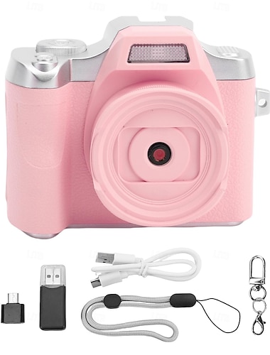  mini nøkkelringkamera for fotografering, 48mp autofokus retro digitalkamera, nøkkelring digitalt videokamera med 1,54 tommers TFT-skjerm