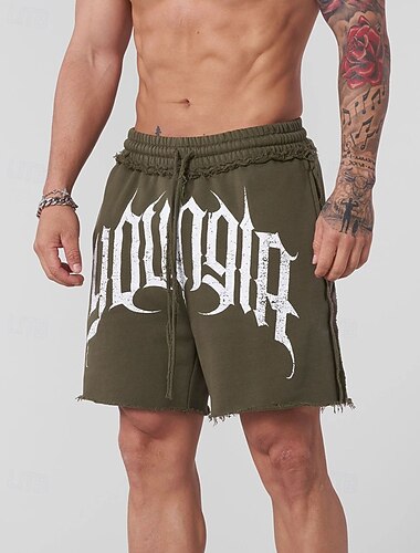  Homens Shorts de Corrida Calções atléticos Shorts de Academia Com Cordão Bolsos Cintura elástica Calção Casual Ao ar livre Férias Verão Secagem Rápida Leve Macio Treino de Ginástica Treinamento Ativo
