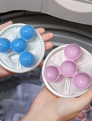  3er-Pack Waschmaschinen-Flusenfilter, verbessertes kegelförmiges Netz mit doppelter Filterleistung, wiederverwendbarer Flusenfänger für Tierhaare &Flusen, kompatibel mit der Vorderseite