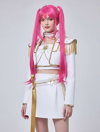  Вдохновленный K-pop Вдохновлено корейскими идолами Поп-звезда Инвентарь Костюм Забавный костюм Виртуальный идол for Жен. Взрослые Хэллоуин Карнавал Выступление Комик-Кон Аниме Экспо