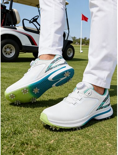  Atletiske hvite golfsko for menn – lett design, komfortable for golfbaner, løping og uformelle utflukter