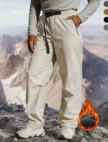  Męskie Spodnie cargo Spodnie turystyczne Płaszcz zimowy spodnie turystyczne Zima Jesień Na wolnym powietrzu Regularny Keep Warm Polarowa podszewka Wodoodporny Odporność na wiatr Spodnie Elastyczny pas