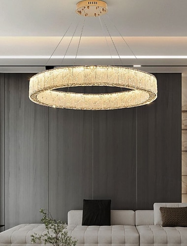  Luxuriöse Kristall-Pendelleuchten, LED-Beleuchtung für Wohn- und Esszimmer in Villen, Kronleuchter, Hängeleuchten für den Innenbereich, ideal für Wohnzimmer