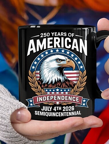  Verenigde Staten 250e Verjaardag Mok Patriottisch Geschenk Semiquincentennial Keramische Koffiemok 1776-2026 Onafhankelijkheidsdag 4 juli Geschenk voor Mannen Vrouwen Magnetron- en