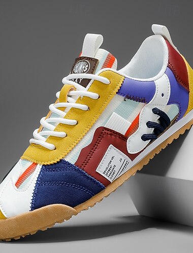  sneakers sportive da uomo in similpelle blu e bianche: scarpe leggere e alla moda per stili di vita attivi ed eventi all'aperto