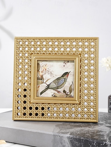  Moderner Stil Harz Handbemalt Bilderrahmen Wanddekorationen, 1 Stück Bilderrahmen