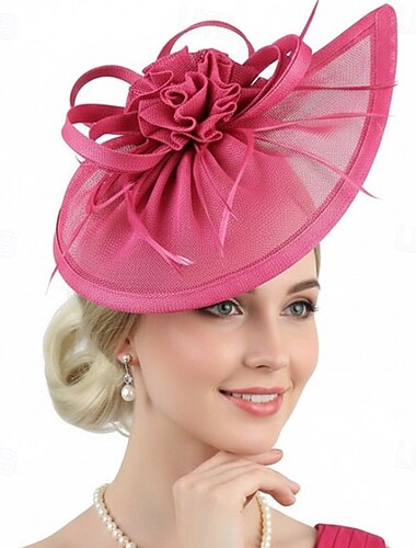  Fascinátorský klobouk Kdo okouzluje Pánová Maškarní kostým Dámské Plesová maškaráda Ascot Festival dostihů Dospělé Vlasové ozdoby Celý rok