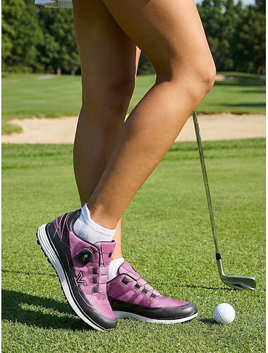  Chaussures de golf pour femmes – baskets de golf respirantes et performantes, semelle à crampons antidérapante pour le golf, l'entraînement, le sport et les loisirs.