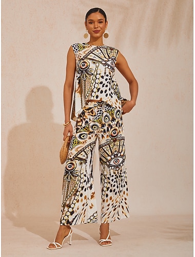  vintage leopard smykker silkemyke kjedebukser