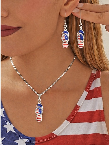  Vereinigte Staaten 250. Jubiläum Damen thematische Acryl Ohrringe – Mehrere Designs Rot Weiß und Blau perfekt für den Unabhängigkeitstag und US-Feierlichkeiten