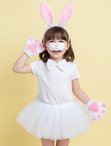  Mehre Accessoires Tier Kaninchen Osterhase Lustig Kinder Mädchen Halloween Karneval Karneval Party Verkleiden