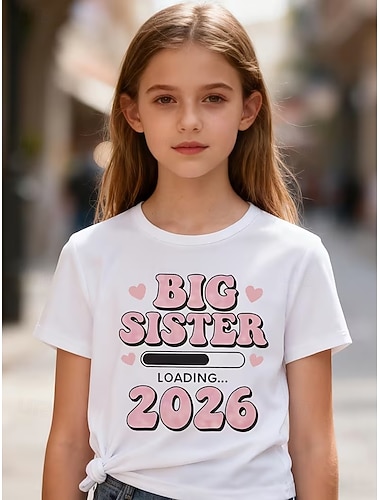  Pojkar 3D Grafisk Bokstav T-shirt Kortärmad 3D-tryck Sommar Vår Sport Mode Streetwear Barn 4-12 år Rund hals Ledigt Dagligen Utomhus Normal