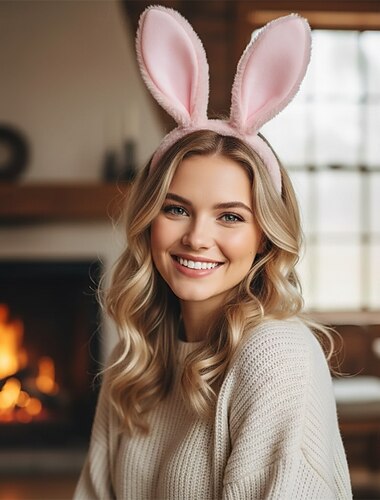  Kopfschmuck Tier Kaninchen Osterhase Lustig Kinder Erwachsene Unisex Maskerade Ostern Karneval Party Verkleiden