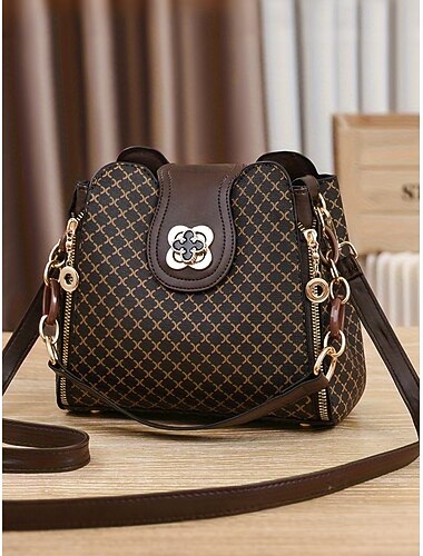  Sac bandoulière femme en cuir PU, multicolore, design polyvalent offrant plusieurs styles de porté, élégant et spacieux pour un usage quotidien
