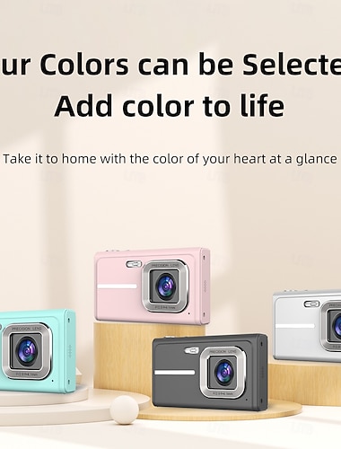  enkelt, atmosfærisk digitalkamera, lommekamera, video, vloggopptak, ccd-kamera, fotoverktøy for nybegynnere, julegave til studenter