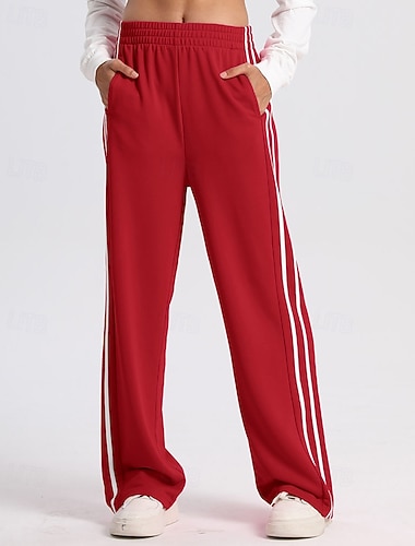  Dames Casual joggingbroeken Casual Palazzo-broek Sportbroek Lapwerk Zak Elastische tailleband Sportmode kleding Casual Dagelijks Buiten Zomer Lente Herfst Zonbescherming Ademend Training Wandelen