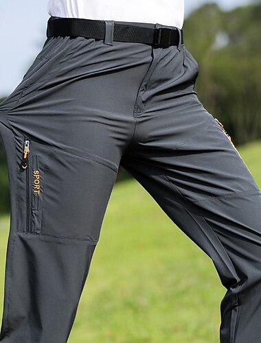  Męskie Spodnie turystyczne Lato Wiosna Jesień Na wolnym powietrzu Regularny Szybkie wysychanie Miękka Odvádí pot Wygodny Doły Ciemnoszary Czarny Elastyna Kemping i turystyka Łowiectwo Wędkarstwo S M