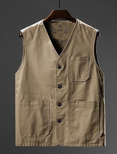  Homens Colete de Trilha Verão Primavera Ao ar livre Secagem Rápida Bolso multi Leve Resistência ao desgaste Blusas Campismo / Escursão / Espeleologismo Exército verde Preto Azul Marinha Caqui