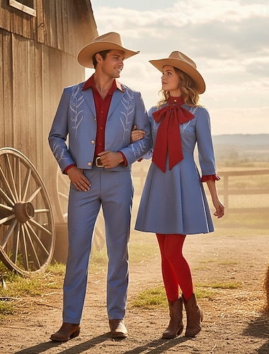  Casais Fantasia de Carnaval Bruno Gagá Traje Cosplay Roupa Fantasias Adulto Homens Mulheres Dia Das Bruxas Carnaval Festa Espetáculo Palco Fantasias fáceis de Halloween Vestir-se