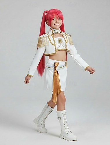  مستوحى من الكيبوب مستوحى من المعبود الكوري محبوب الجماهير نجم البوب كوستيوم أزياء فنتازيا المعبود الافتراضي for للفتيات للأطفال عيد الرعب مهرجان أداء كوميك كون معرض الأنمي