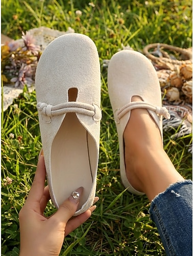  mules basse beige da donna: scarpe leggere e slip-on per tutti i giorni, viaggi, spostamenti e stile rilassato