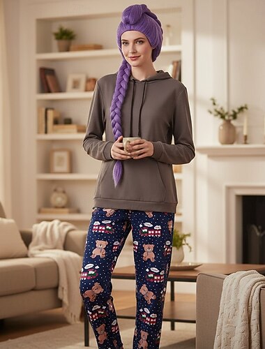  Ispirato al Kpop Ispirato agli idoli coreani Stella pop Felpa con cappuccio Pigiama Idolo virtuale for Per donna Adulti Halloween Carnevale Performance Con il fumetto Anime Expo