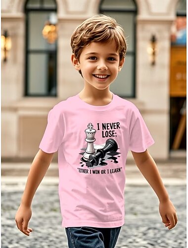  Garçons 3D Graphique T-shirt Manche Courte Impression 3D Été Printemps Sports Mode Streetwear Enfants 4-12 ans Col Rond Occasionnel Quotidien Extérieur Coupe régulière