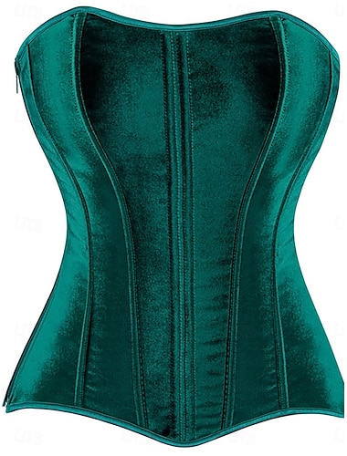  Damen Formende Unterwäsche Einfach Sexy Süß Einfarbig Patchwork Reißverschluss Täglich Heim Urlaub Ärmellos Schulterfrei Grün Sommer Frühling Herbst Figurbetonter Schnitt