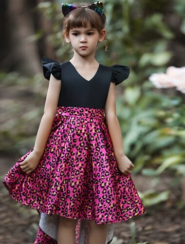  Mädchen-Partykleid, festlich, elegant, ärmellos, V-Ausschnitt, grün-khaki, ab 4 Jahren