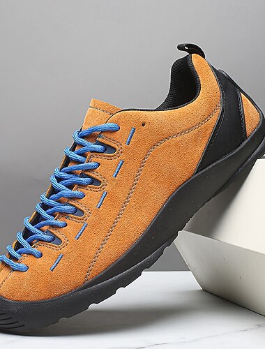  Мужские походные кроссовки для активного отдыха – прочная замша и сетка, дышащие и удобные, идеально подходят для походов и экстремальных видов спорта.