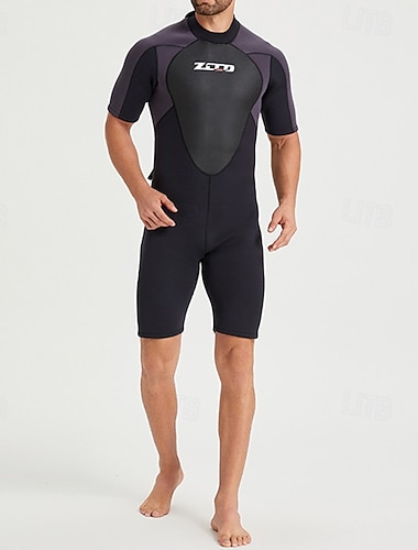  Miesten 3 mm neopreen märkäpuku Lämpöpuku koko vartalolle Värien estäminen Lämpö Sakeutettu UV-suojaava Lyhythihainen Uima-asut Uimapuku Lainelautailu Sukellus Snorklaus Kesä