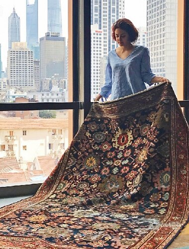  Faltbarer Teppich, Sofa- und Couchtischmatte im amerikanischen Stil, luxuriöse Vintage-Fußmatte im Ethno-Look für die Heimdekoration