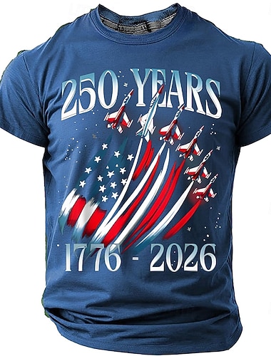  4. července 2026 250. Den památky Vlastenecký patriot grafika US vlajky tričko