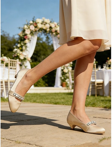  dámské modré saténové kotěcí podpatky s kamínkovým zdobením – elegantní svatební boty na svatby a formální příležitosti