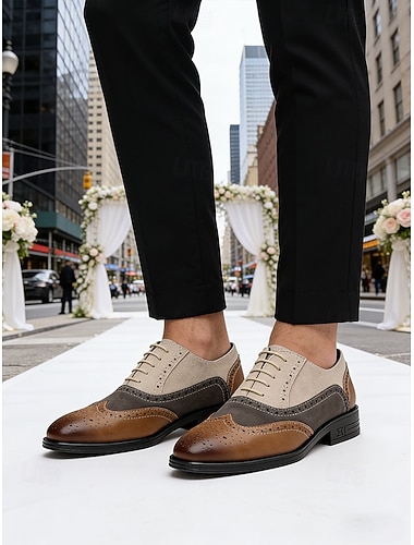  herrebrune brogue oxfords – stilig fottøy til bryllup, formelle arrangementer og forretningsmøter