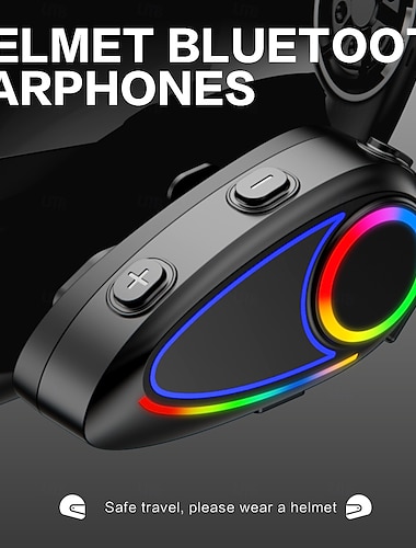  K17 helm Bluetooth oordopjes voor fietsen, superbas, kleurrijk sfeerlicht, capacitieve microfoon, intelligente spraakassistent