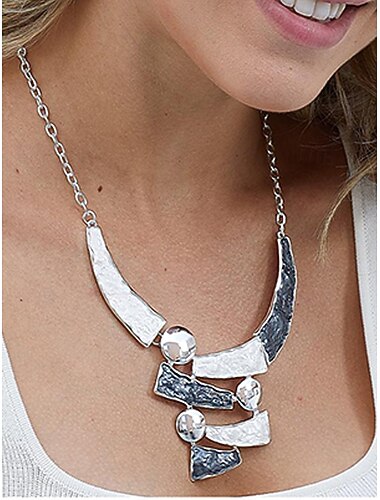  Boheemse statement ketting en oorbellen set voor dames, gemaakt van een legering met meerdere kleuren en geometrische patronen. Deze elegante boho-stijl accessoires zijn perfect voor casual gelegenheden, vakanties, festivals en feestjes.