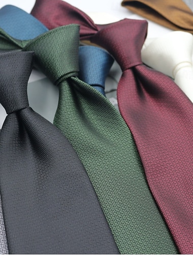  Per uomo Cravatte Maglieria Quotidiano Formale A coste Tinta unica Testurizzato Casuale Quotidiano Affari