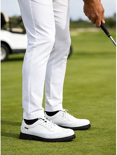  Homme ancien Sportif Occasionnel Extérieur Golf Microfibre Confortable À lacets Noir Blanche Jaune Été Printemps Automne