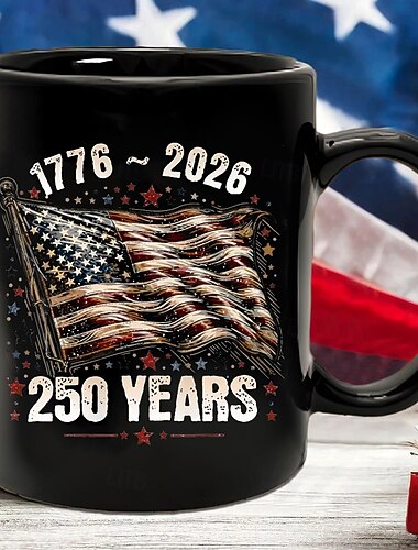  Verenigde Staten 250e Verjaardag Mok Patriottisch Geschenk Semiquincentennial Keramische Koffiemok 1776-2026 Onafhankelijkheidsdag 4 juli Geschenk voor Mannen Vrouwen Magnetron- en